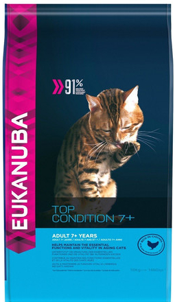 EUKANUBA Cat Senior All Breeds Top Condition Chicken & Liver 10 kg