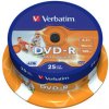 DVD-R VERBATIM Printable 4,7GB 16X 25ks/cake*AZO