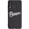 Picasee silikónový čierny obal pre Huawei P30 Lite - Picasee - old logo - white