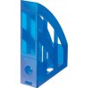 Stojan na časopisy Herlitz transparentný modrý