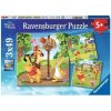 RAVENSBURGER Medvídek Pú 3x49 dielov