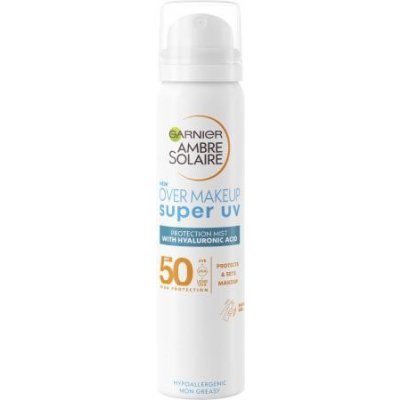 Garnier Ambre Solaire Super UV Over Makeup Protection Mist SPF50 opaľovacia hmla pod alebo na make-up 75 ml unisex