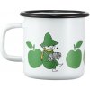 Muurla Hrnček Moomin Joyful Apples 0,37l, smalt / bílo-zelený