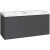 EBS KUBA Skrinka + umývadlo 121 cm, antracitovo sivá 1 set
