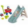 Set šmykľavka s vlhčením a vozík na ťahanie s vedro setom XS Slide Little Smoby dĺžka šmyku 90 cm