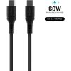 Nabíjací a dátový Liquid silicone kábel FIXED s konektormi USB-C/USB-C a podporou PD, 1.2m, USB 2.0, FIXDLS-CC12-BK