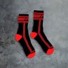Ponožky AD Fetish ADF28 Fetish Sock čierno-červené S/M, bavlnené ponožky