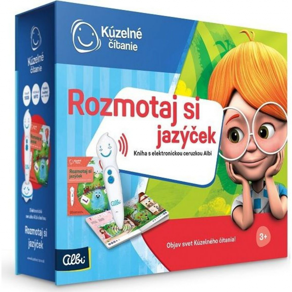 Albi Kúzelné čítanie Rozmotaj si jazýček s elektronickou ceruzkou ALBI