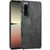Zadný kryt Crocodile Texture čierny – Sony Xperia 5 IV 5G
