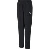 Chlapčenské futbalové tepláky Puma, TEAMRISE SIDELINE PANTS JR čierna,biela 152