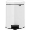 Brabantia Pedálový odpadkový kôš NEWICON 5 l, biela