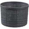 CURVER JUTE 2L Košík okrúhly 17 x 17 x 13 cm, tmavo sivý 01903-G44