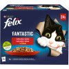Felix Fantastic kapsičky pre mačky kura, hovädzie, králik, jahňacie v želé 24x 85 g