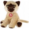 Teddies Mačka sediaca plyš so zvukom 15cm v sáčku 0+