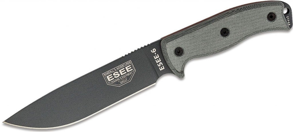 Esee ESEE-6P-TG Gunsmoke Plain Edge