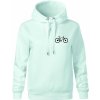 Obrázok kolesa na prsníku horský bicykel - Oversized mikina dámská Moon - kratšia + širšia - XL ( Frost )
