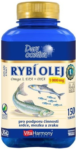 VitaHarmony Rybí olej 1000 mg 150 tablet