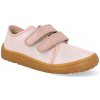 Barefoot plátené topánky Froddo – Canvas Pink shine svetloružové