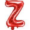 PartyDeco Fóliový balón Mini - Písmeno Z 35 cm červený