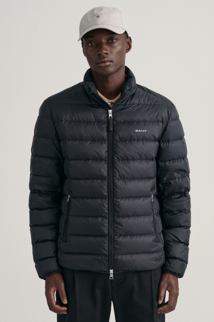 Gant LIGHT DOWN jacket čierna