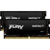 Kingston FURY Impact/SO-DIMM DDR4/32GB/3200MHz/CL20/2x16GB/Black KF432S20IBK2/32