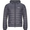 Emporio Armani EA7 Bundy TRAIN CORE ID DOWN LIGHT JACKET HOODIE CC 8NPB24 Šedá