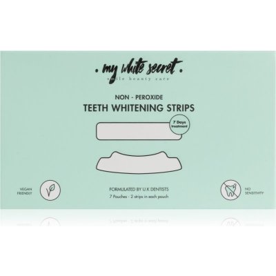 My White Secret Non Peroxide Teeth Whitenings Strips bieliace pásiky na zuby 7 ks