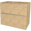 Mereo Mailo, kúpeľňová skrinka 81 cm, chróm madlo, Multidecor, Dub San remo sand CN591SDSAN