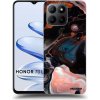 Picasee silikónový čierny obal pre Honor 70 Lite - Cream