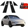 GRIZZ Protector Carbonová fólia na stĺpiky dverí, Tesla Model Y Juniper, 2024- ,