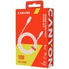 Canyon OnWire 18TP, 2 m kábel, USB-A / USB-C, 18 W, 480 mbps, biely CNS-AC18SC20W