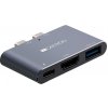 Canyon DS-1 Thunderbolt 3 Docking Station, 3 porty, 1xThunderbolt3+1xUSB3.0+1xHDM CNS-TDS01DG - Thunderbolt redukcia