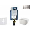 GEBERIT - Kombifix Set predstenovej inštalácie, klozetu Gaia a dosky softclose, tlačidlo Sigma30, chróm mat/chróm SANI15CA1124