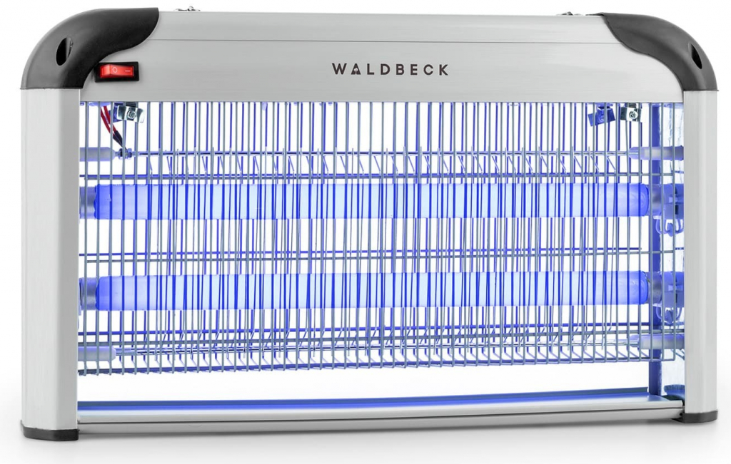 Waldbeck Mosquito Ex 5000 lapač hmyzu 38 W UV svetlo 150 m² strieborn GIK3-Mosquito Ex5000