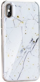 Púzdro Futeral Forcell Marble Xiaomi Redmi Note 7 - biele