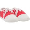 NEW BABY Dojčenské capáčky tenisky New Baby červené Veľ. 3-6 m