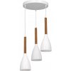 Luminex Luster na lanku MUZA NEW 3xE27/60W/230V buk/biela LU3174 + záruka 3 roky zadarmo