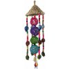 Hračka Bird Jewel závesná s povrazmi a drievkami farebná 50x14cm