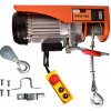 Elektrický navijak 400 kg oceľové lano 18m 230V