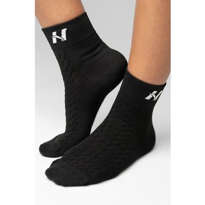 Nebbia “HI-TECH” N-pattern crew ponožky čierna