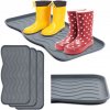 Rohožka Podložka Odkvapkávač na obuv pod topánky Sušič Obuvi SADA 3ks SIVÁ
