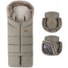PETITE&MARS Set zimný fusak Arctic 4v1 + rukavice na kočík Furry Mocha Mousse