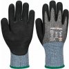 PORTWEST VIS-TEX HR CUT A646 / Zimné protiporezové nitrilové rukavice, úroveň D - čierna XXXL