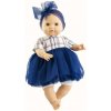 Realistické miminko Judith v modré tylové sukni od firmy Paola Reina ( Los Manus 36 cm)