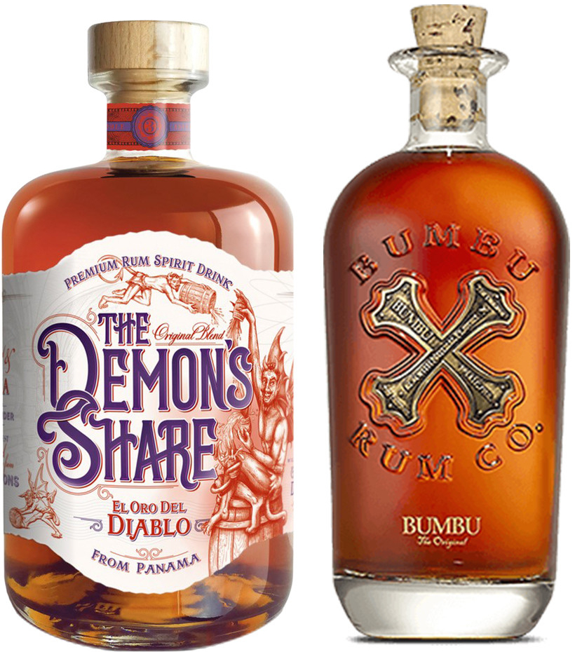 The Demon\'s Share El Oro del Diablo + Bumbu Rum 40% 2 x 0,7 l (set)
