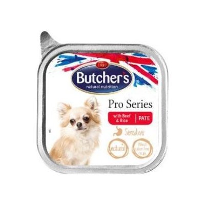 Butcher 's Dog Pro Series s hovädzím Sensitive pate 100g