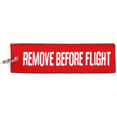 Prívesok na kľúče Fostex Remove before flight XL červený