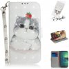 Peňaženkové 3D puzdro na Motorola Moto G8 Plus - Cute Cat