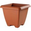Kvetník TERRAE QUADRO MAXI plastový 43x43x39cm