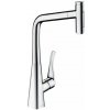 Hansgrohe M71 - Drezová batéria Metris Select s výsuvnou spŕškou, chróm - 73820000
